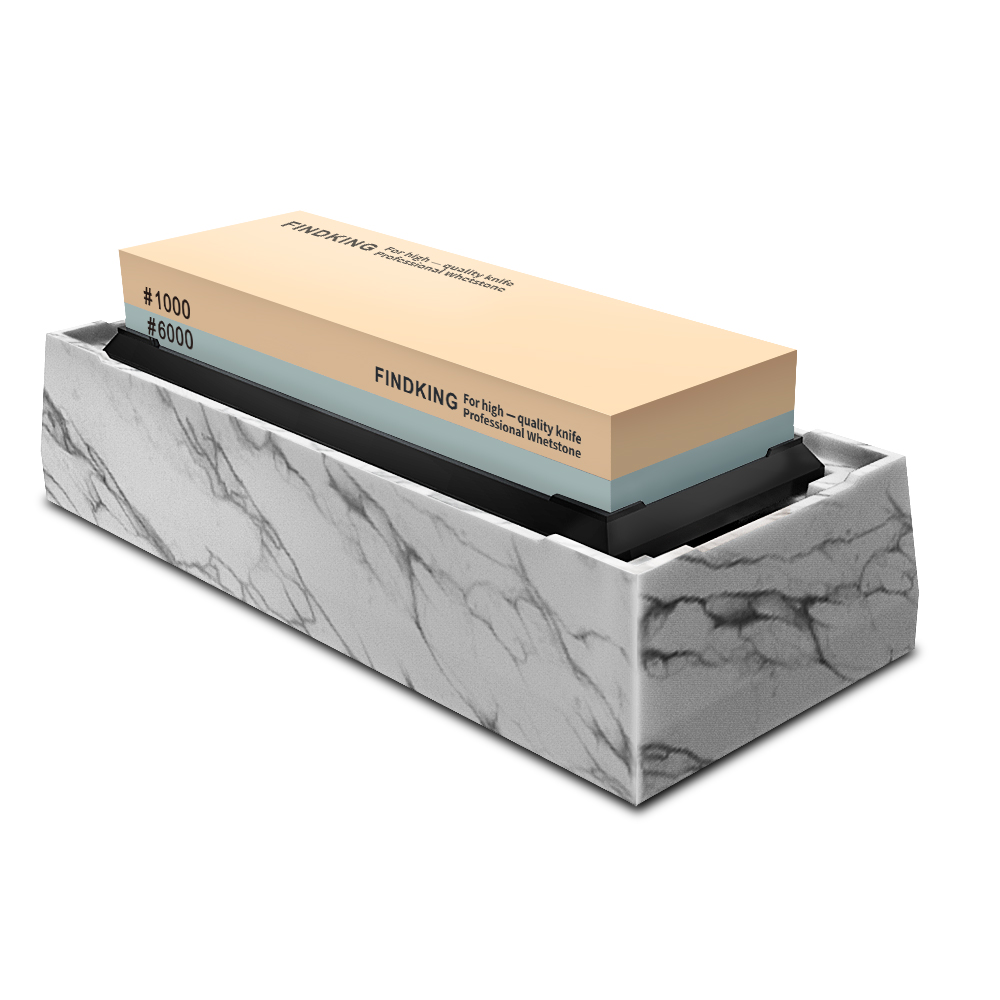 Knife Sharpening Stone Whetstone 1000 6000 - FINDKING Knife Sharpening Stone Set 1000