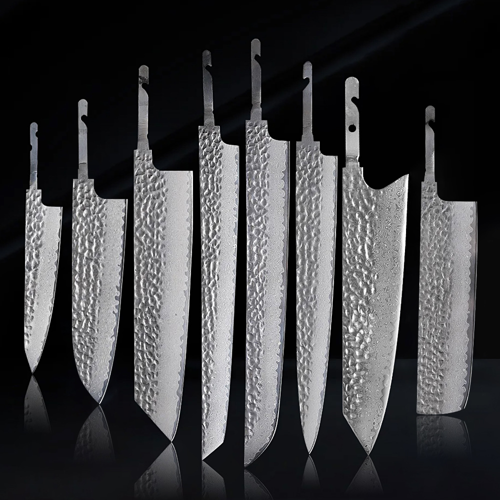 Knife Blade Blank Damascus Steel Forged - TURWHO Japanese Chef Knife Blank Blade