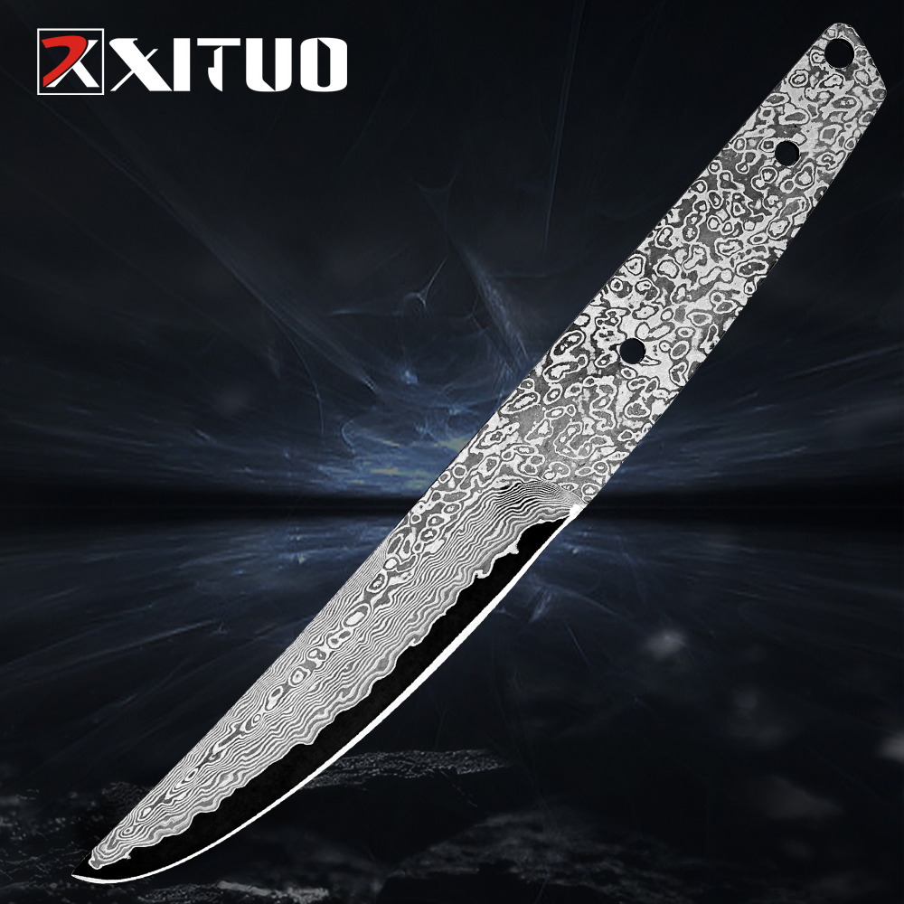 Knife Blade Blank Damascus Steel Forged - Hand Forged Damascus Steel Blank Blade