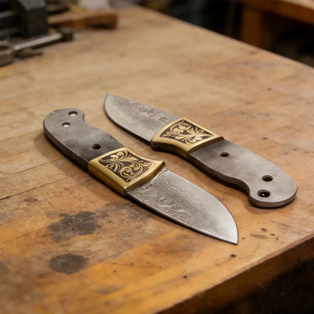 Hand Forged Damascus Steel Aga - огляд і ціна Knife Blade Blank Damascus Steel Forged