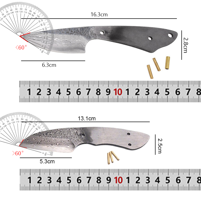 Hand Forged Damascus Steel Kni - огляд і ціна Knife Blade Blank Damascus Steel Forged