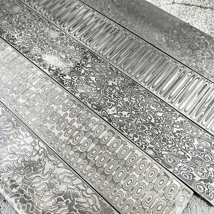 Heat Treatment VG10 Damascus S - огляд і ціна Knife Blade Blank Damascus Steel Forged