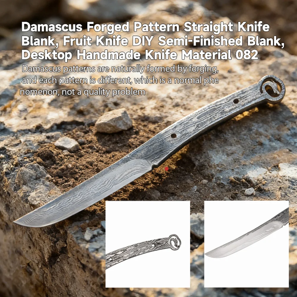 Premium Hand Forged Damascus S - огляд і ціна Knife Blade Blank Damascus Steel Forged