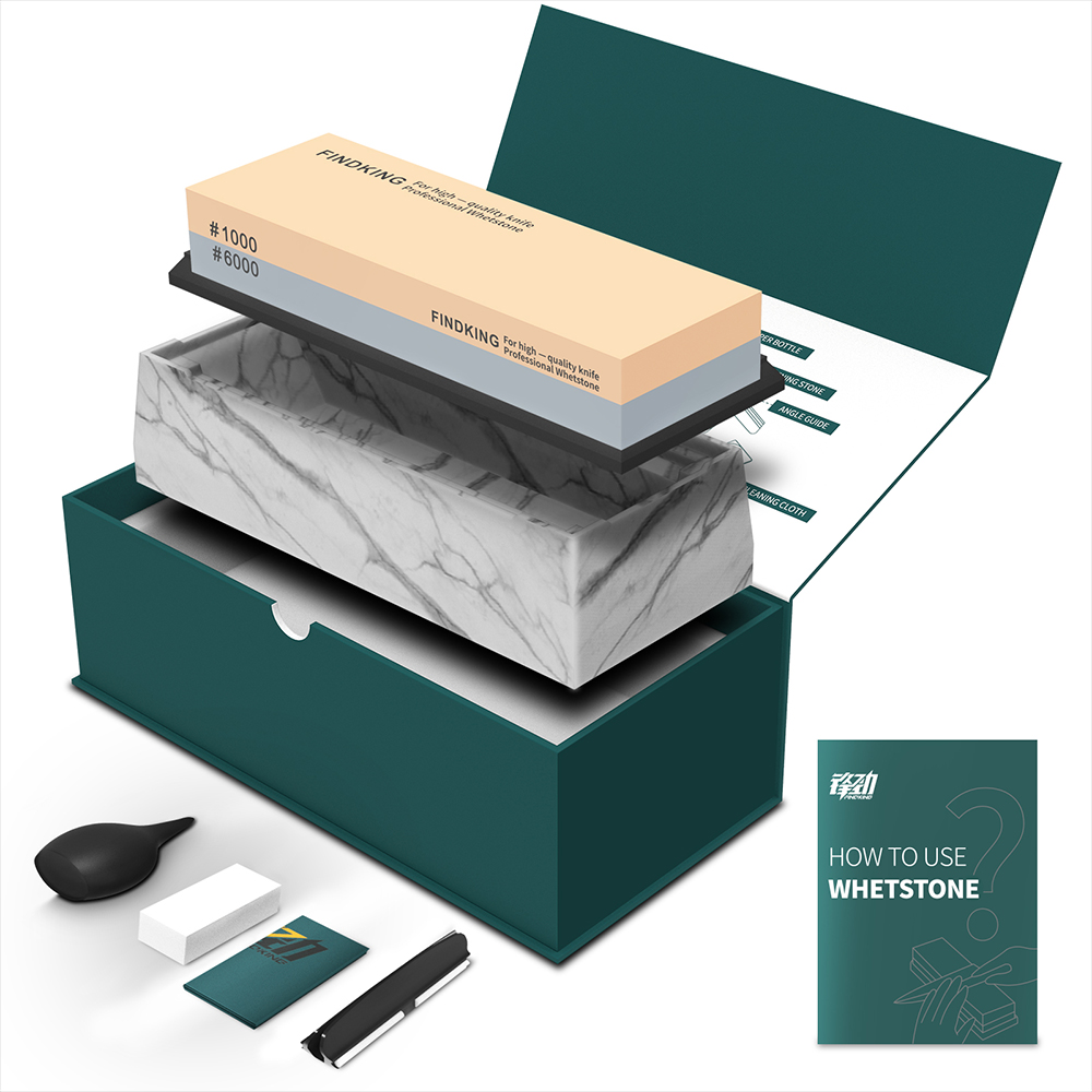 FINDKING Knife Sharpening Ston - огляд і ціна Knife Sharpening Stone Whetstone 1000 6000