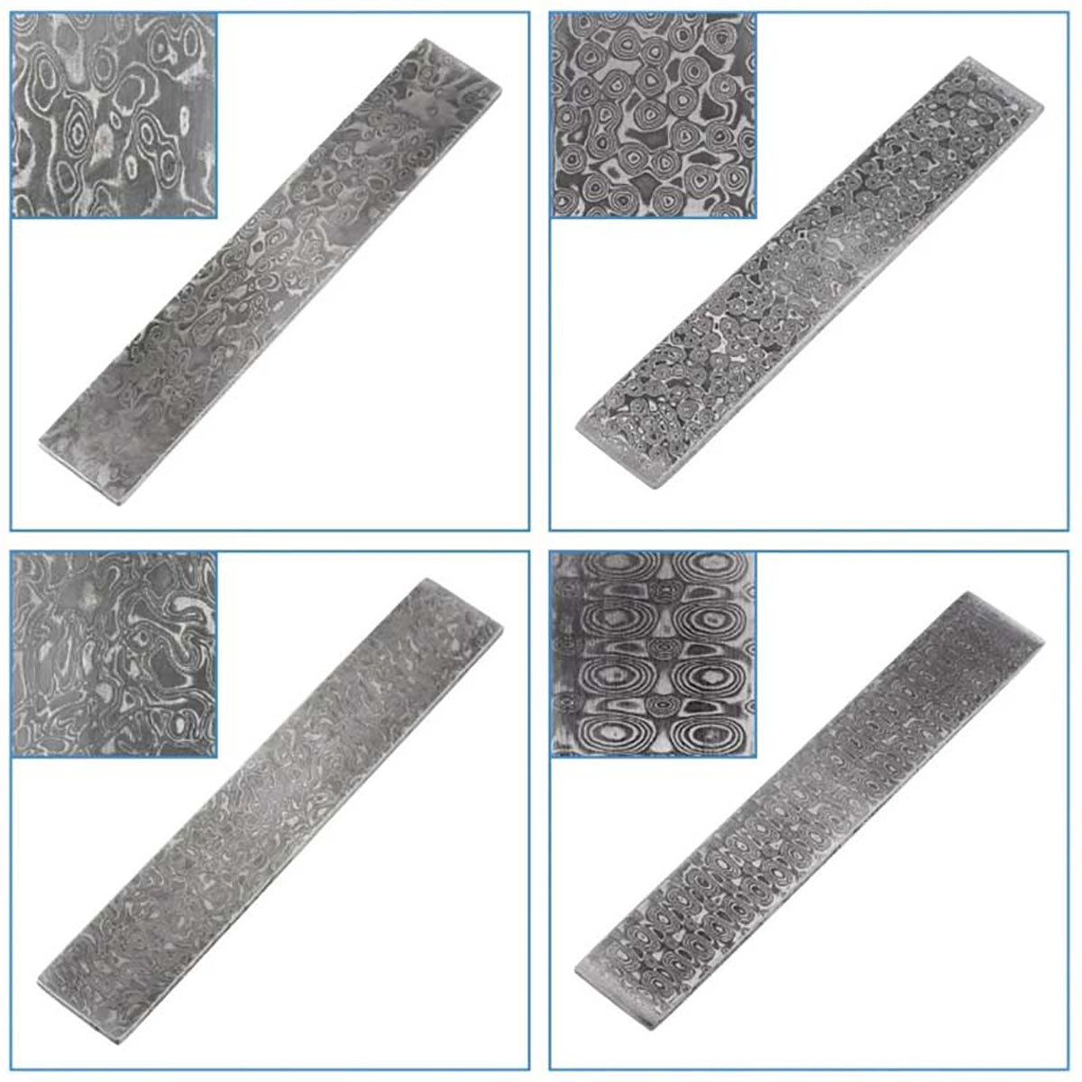 50cm Long Hand‑Forged Damascus - огляд і ціна Knife Blade Blank Damascus Steel Forged