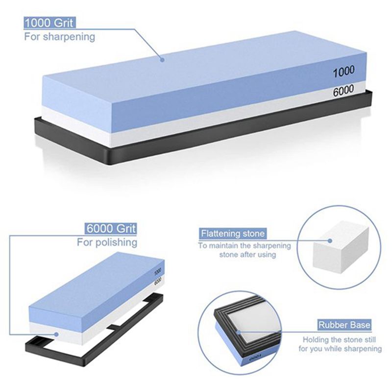 REST Whetstone Knife Sharpenin - огляд і ціна Knife Sharpening Stone Whetstone 1000 6000