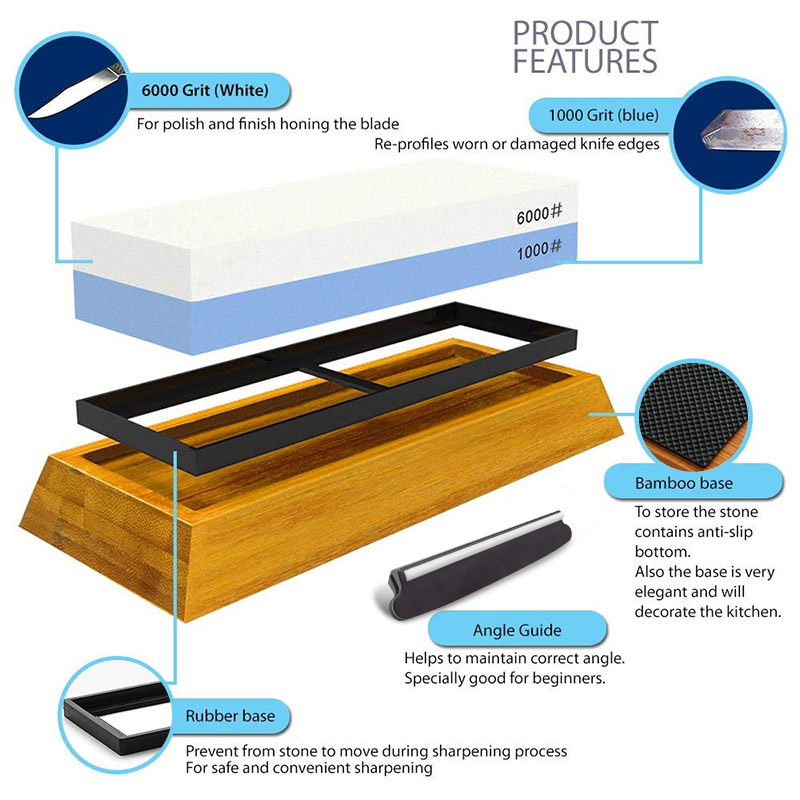 Sharpening Stone Knife Sharpen - огляд і ціна Knife Sharpening Stone Whetstone 1000 6000