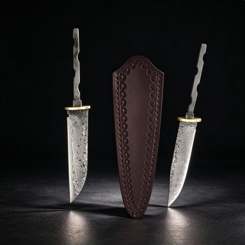 Premium Damask Steel Straight  - огляд і ціна Knife Blade Blank Damascus Steel Forged