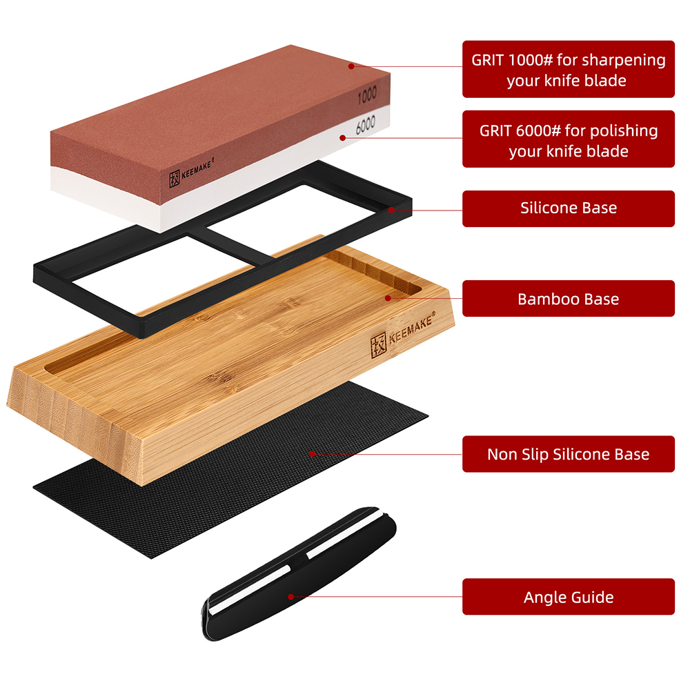 Professional Knife Sharpener W - огляд і ціна Knife Sharpening Stone Whetstone 1000 6000