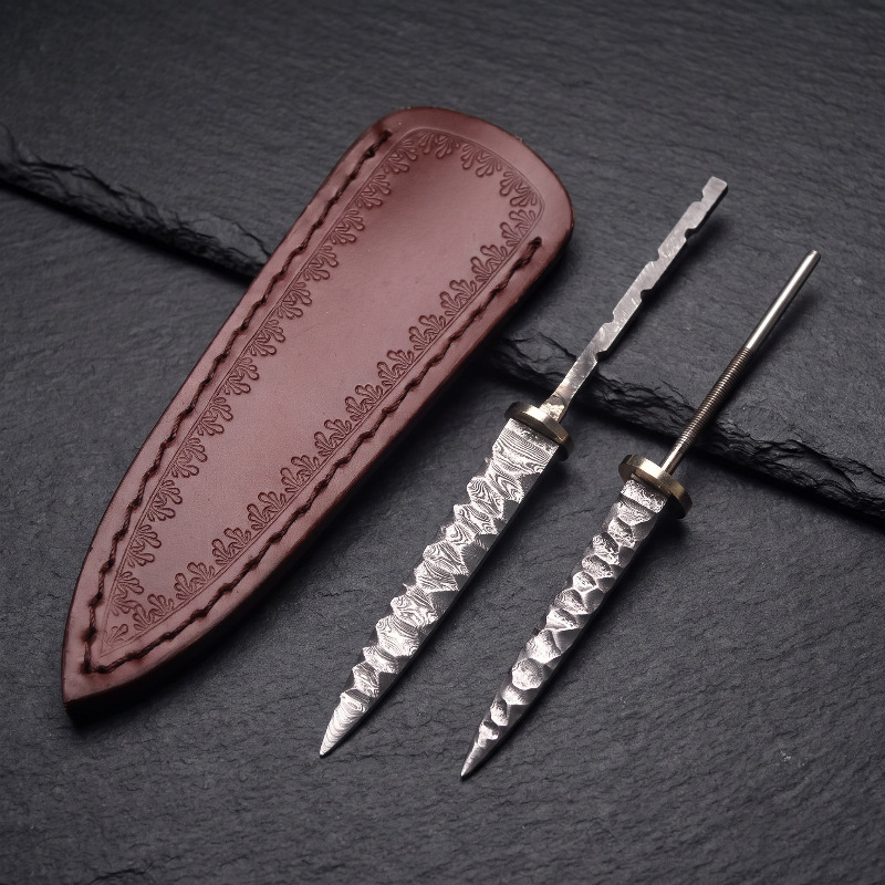 1pc Damascus Steel Tea Knife B - огляд і ціна Knife Blade Blank Damascus Steel Forged