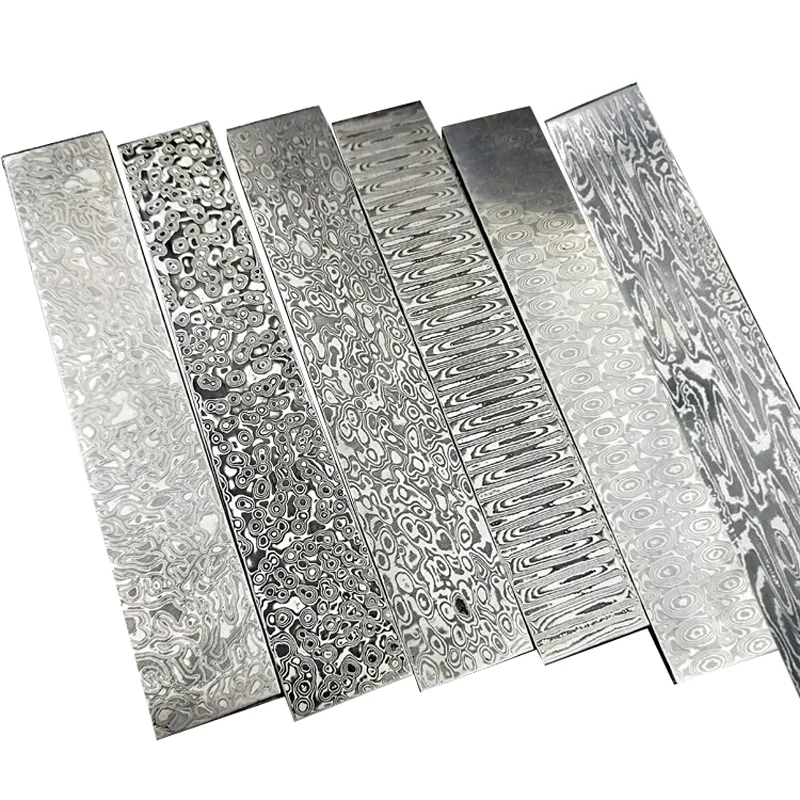 15x2.5x0.3 CM Damascus Steel B - огляд і ціна Knife Blade Blank Damascus Steel Forged